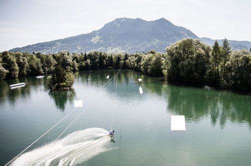Blaichach Allgäu Wasserskilift Wakeboard